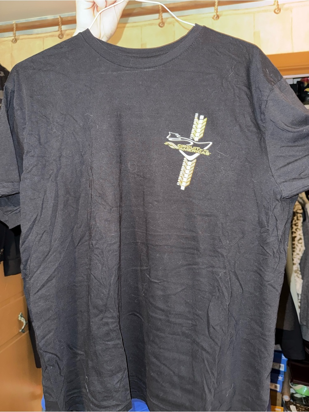 Black Graphic Short-Sleeve Men's T-Shirt